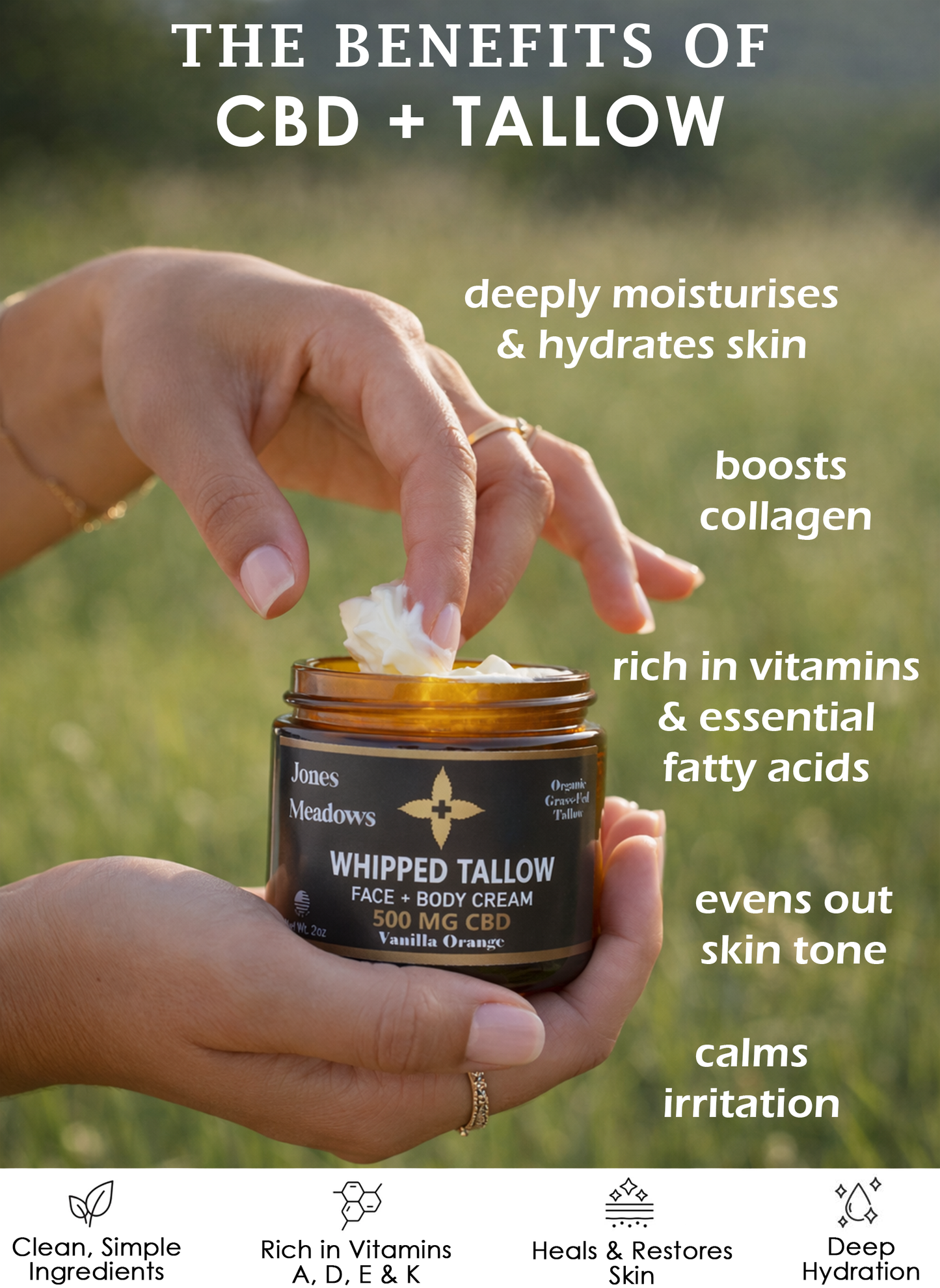 CBD Whipped Tallow Cream